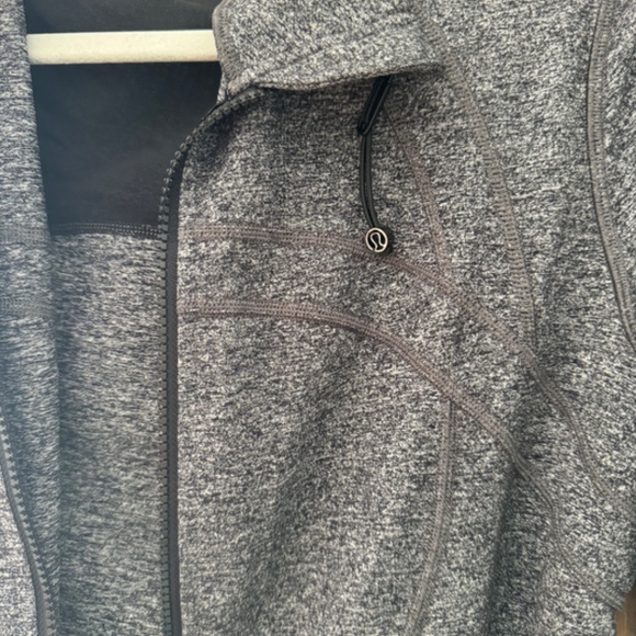 Lululemon Define Jacket black grey size 12 - Picture 3 of 6